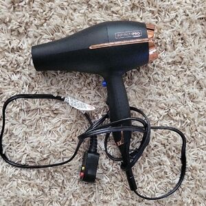 InfinitiPro Black and Gold Hair Dryer